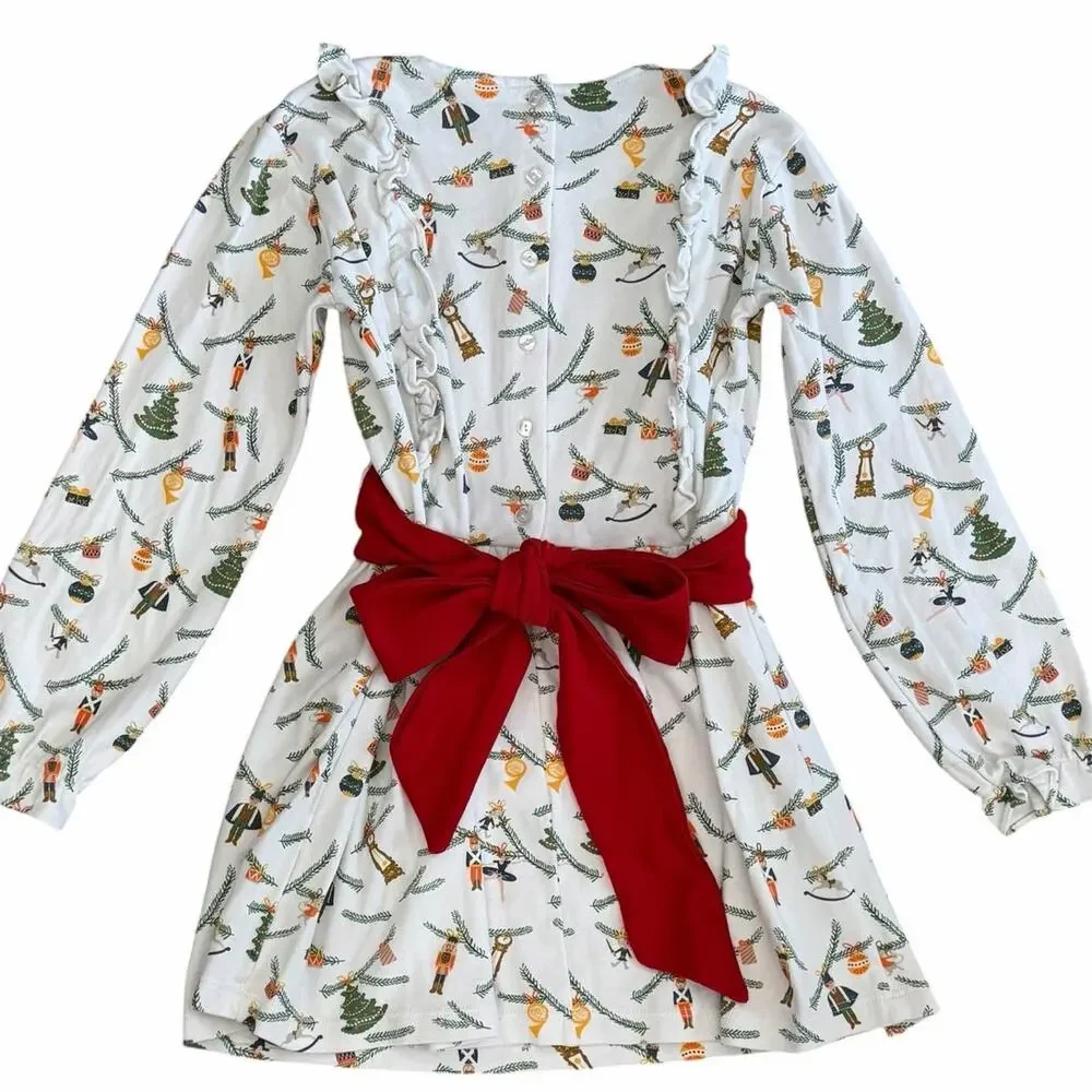 BELLA BLISS Girls Nutcracker Holiday Dress Size 8